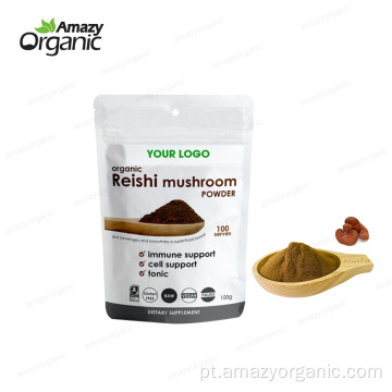 Fatia orgânica de cogumelos reishi